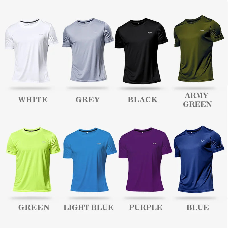 High Quality Polyester Men's Quick Dry Running T-Shirt – Perfect for Fitness and Training image 5