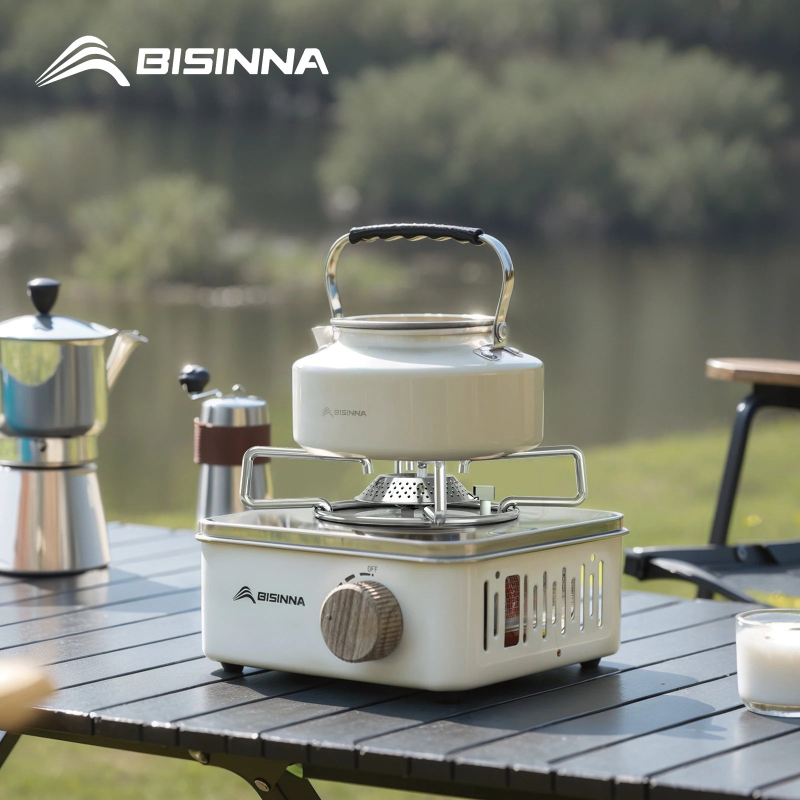 BISINNA Camping Gas Stove – Portable High Firepower Outdoor Gas Burner image 0