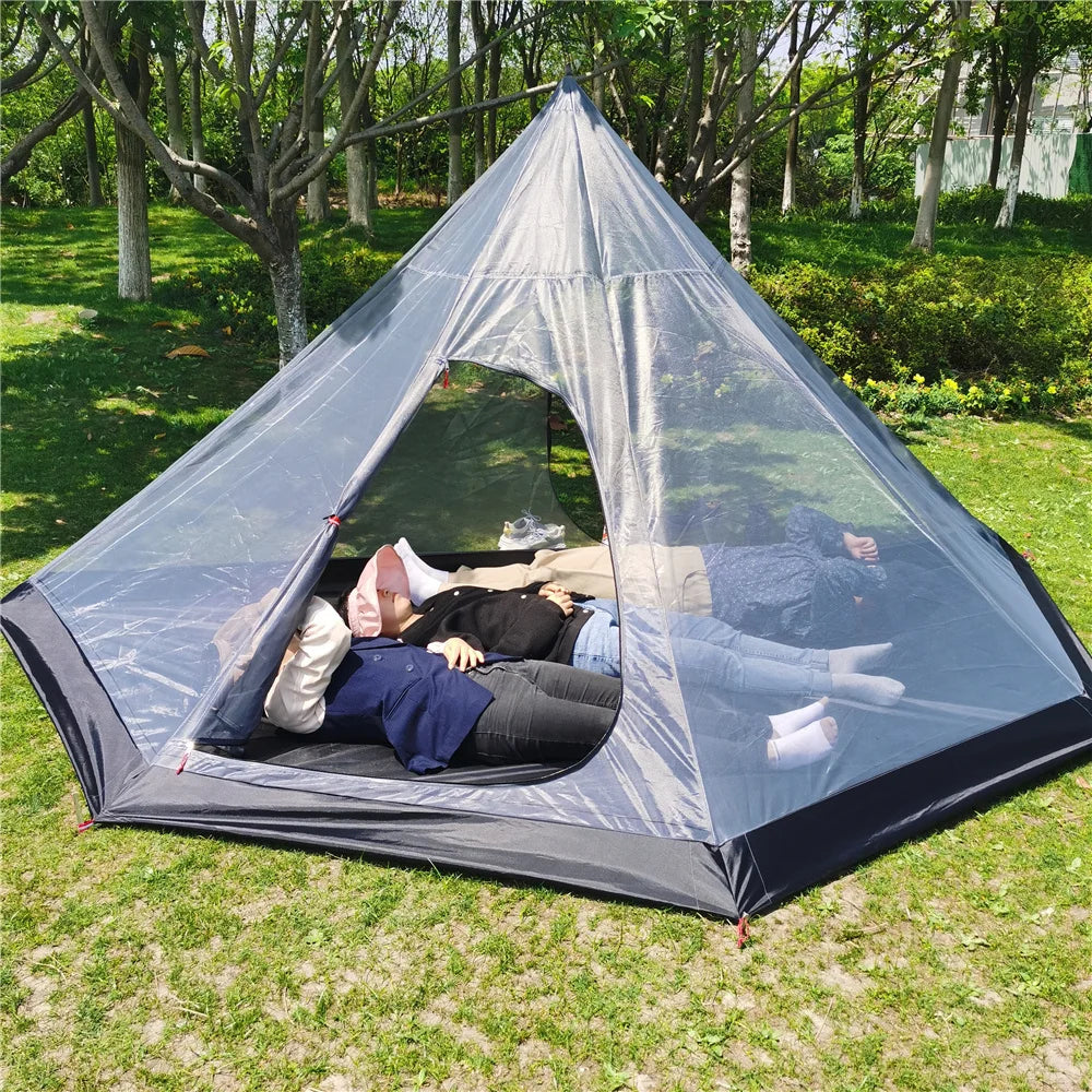 Ultralight Pyramid Tent's Inner Mesh Tent – Portable Summer Camping Companion image 4