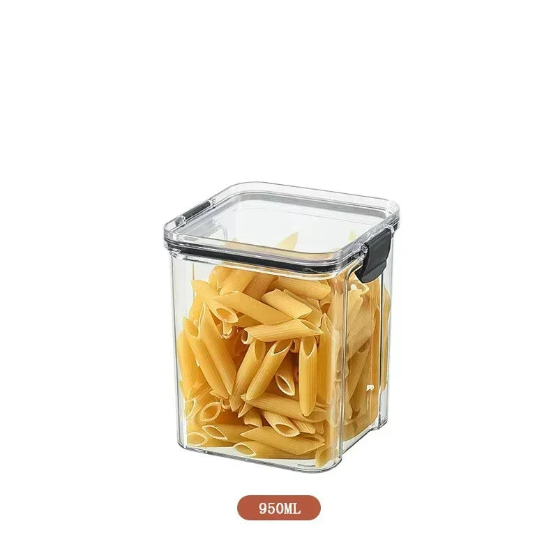Stackable Plastic Food Storage Containers – Versatile Kitchen Organization - 950ml x1 image