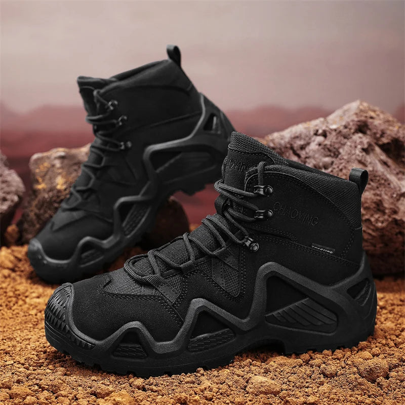 Men Tactical Boots – Straps for Combat, Hiking, and Motorcycle Use image 2