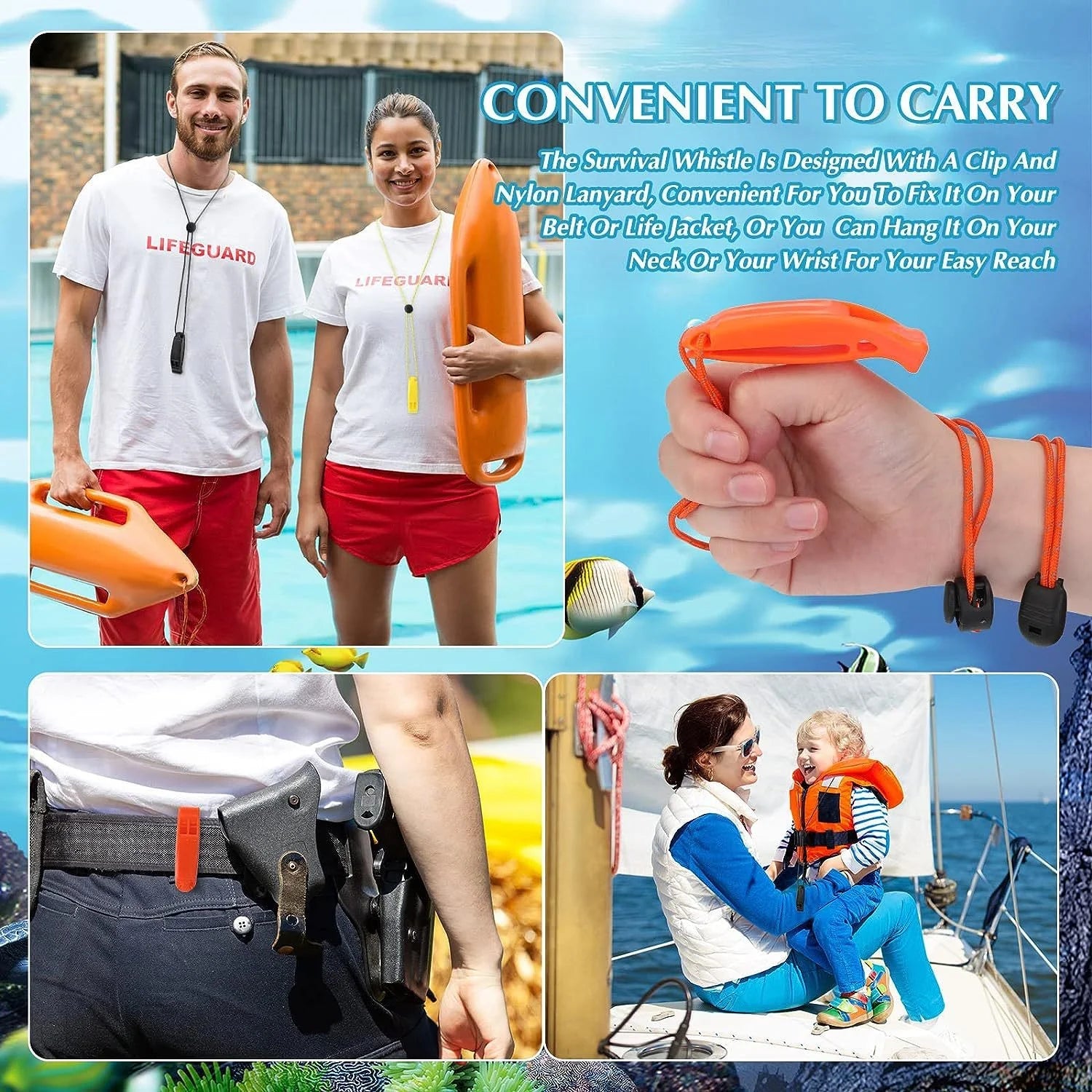 1PC Emergency Whistles with Lanyard – Safety Gear for Outdoor Adventures image 3