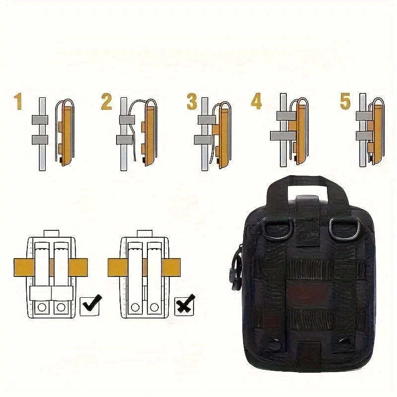 205 pcs Outdoor General Purpose First Aid Kit – Essential for Home and Travel image 3