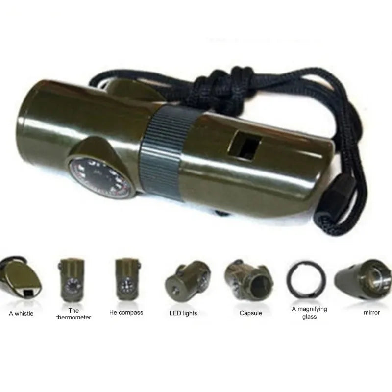 Jungle Survival Multi-Tool – Whistle, Compass, Mirror &amp; More for Adventurers image 3