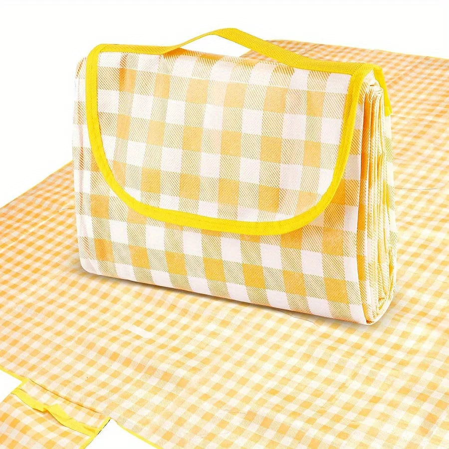 Yellow Green Red Foldable Picnic Mat – Perfect for Outdoor Adventures image 3