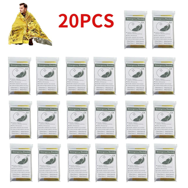5-30Pc Outdoor Emergency Survival Blanket – Thermal &amp; Waterproof image 10