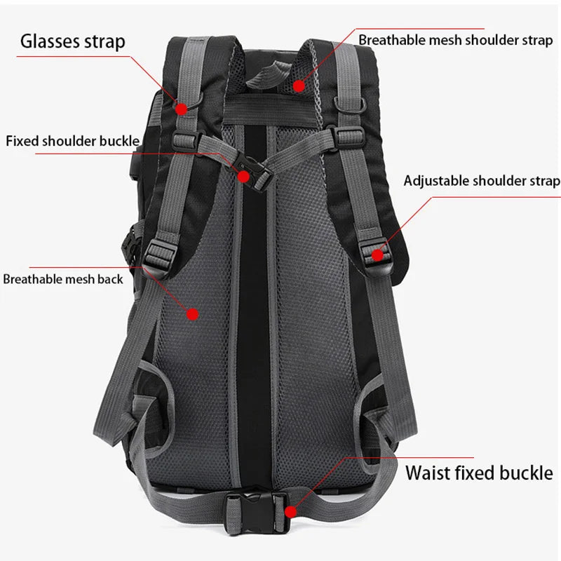 Anti-theft Waterproof Mountaineering Backpack for Outdoor Adventures image 3